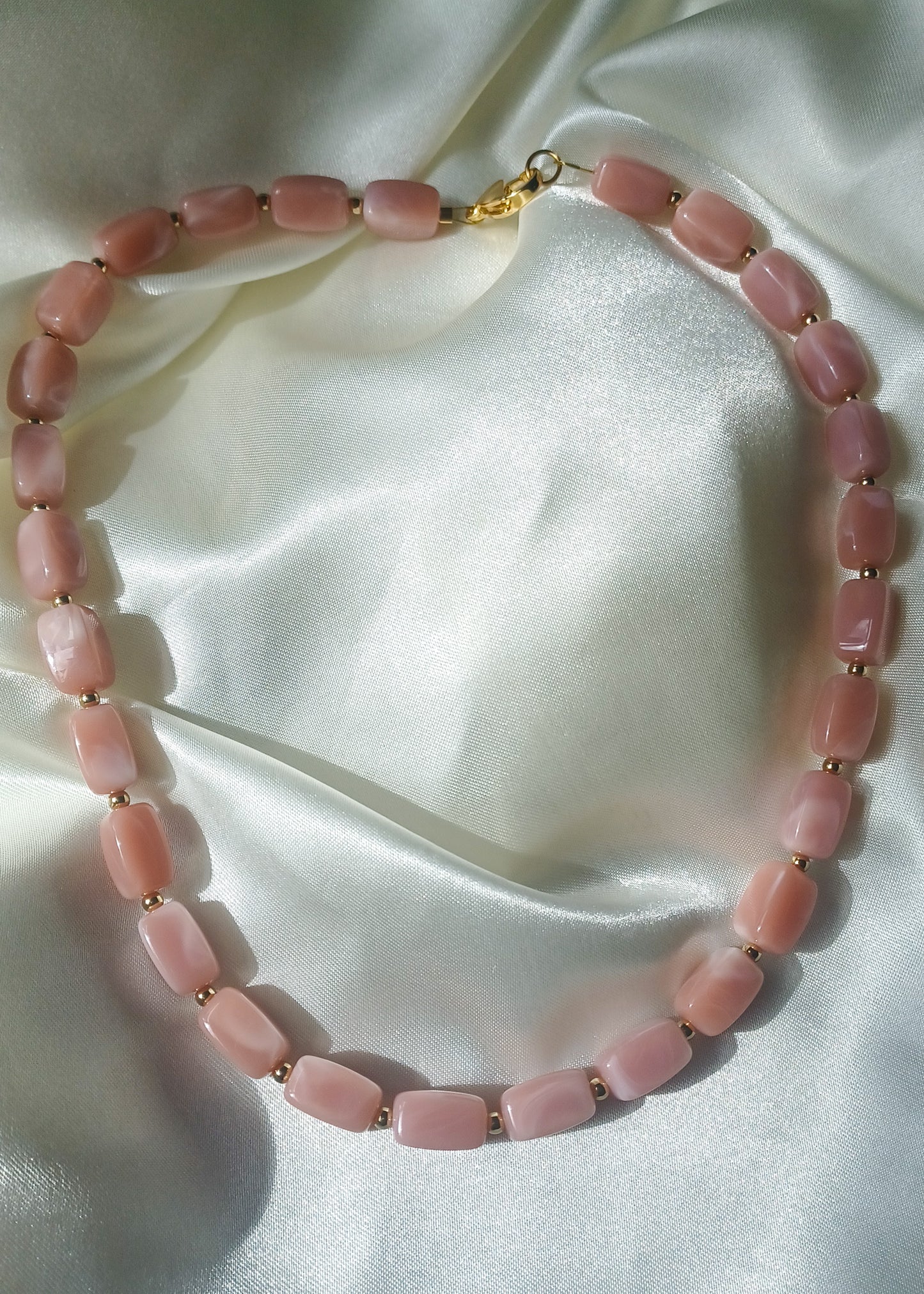 Violet | Rose pâle | Ketting
