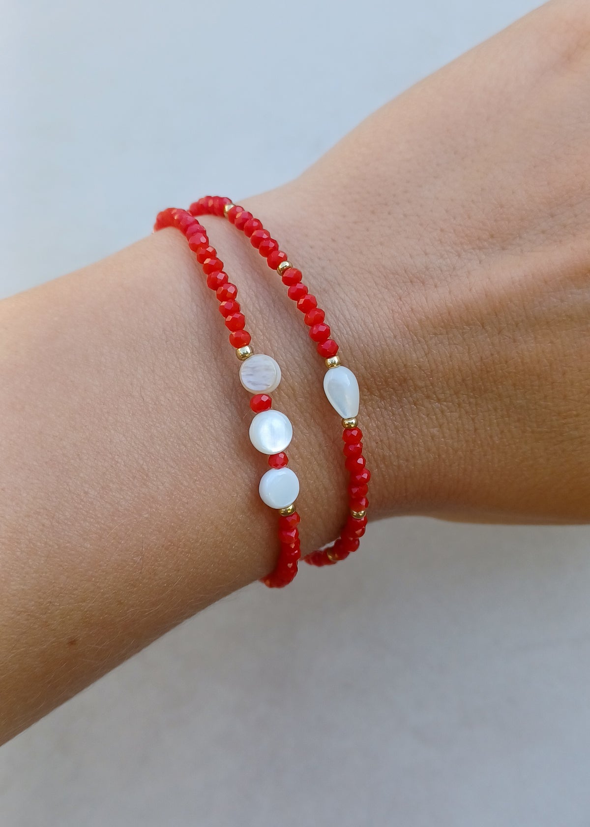 Roos | Facet Schelp | Armband