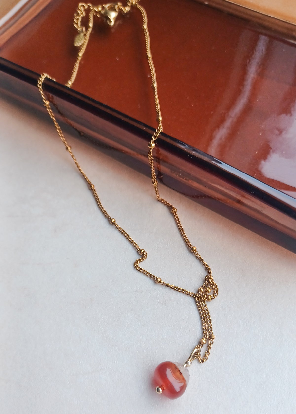 Ambre | Carneool | Ketting met hanger