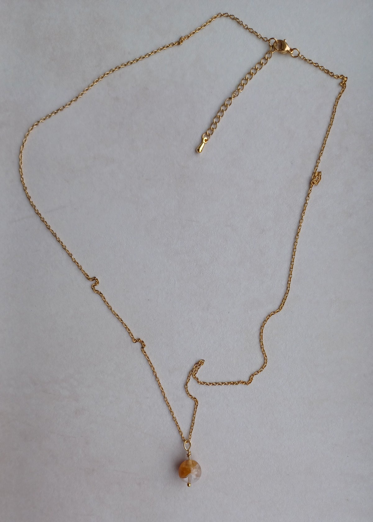 Terra | Limonietkwarts | Ketting met hanger