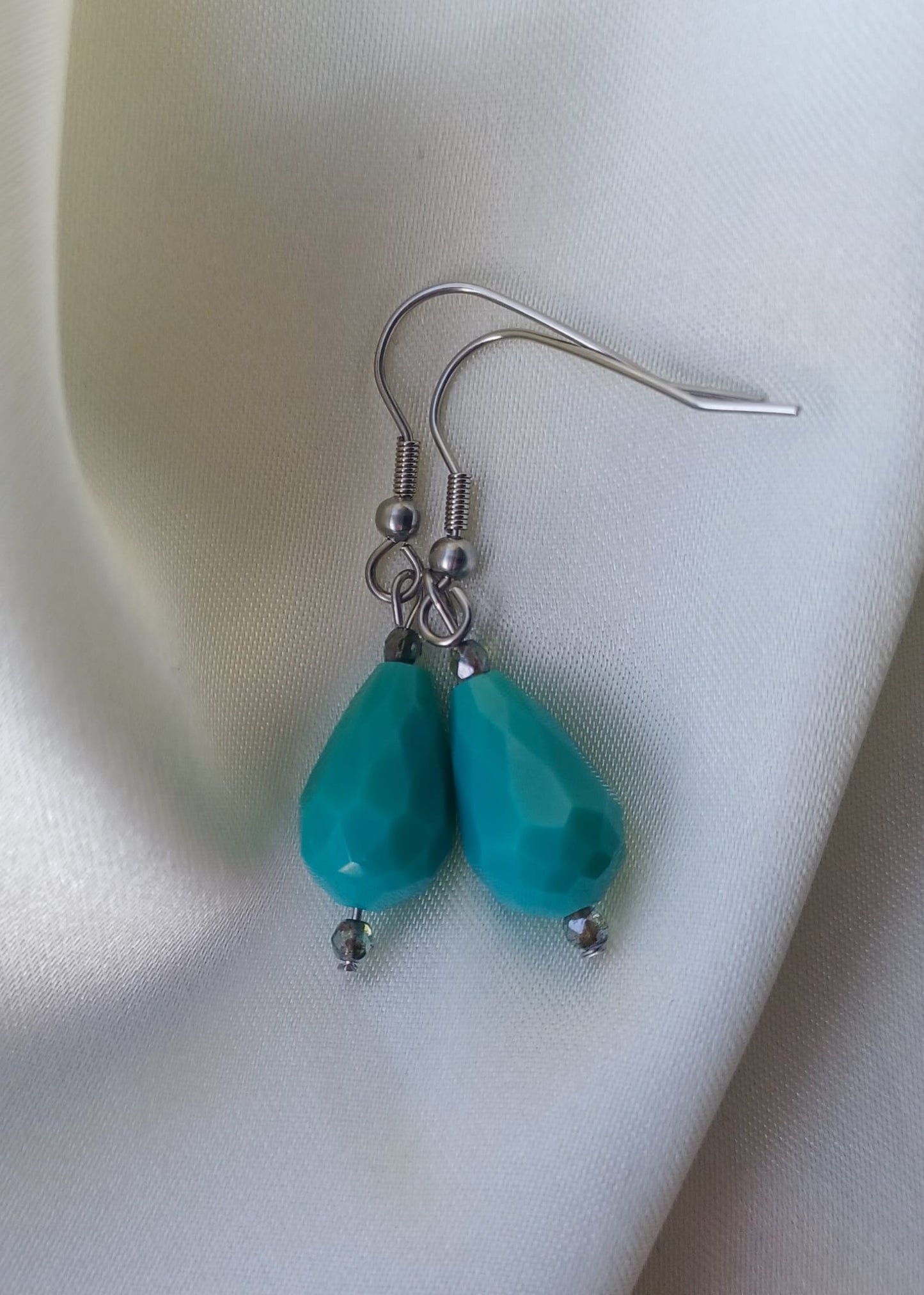 La mer | Druppelfacet | Oorbellen