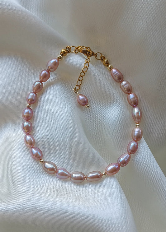 Violet | Zoetwaterparel | Armband