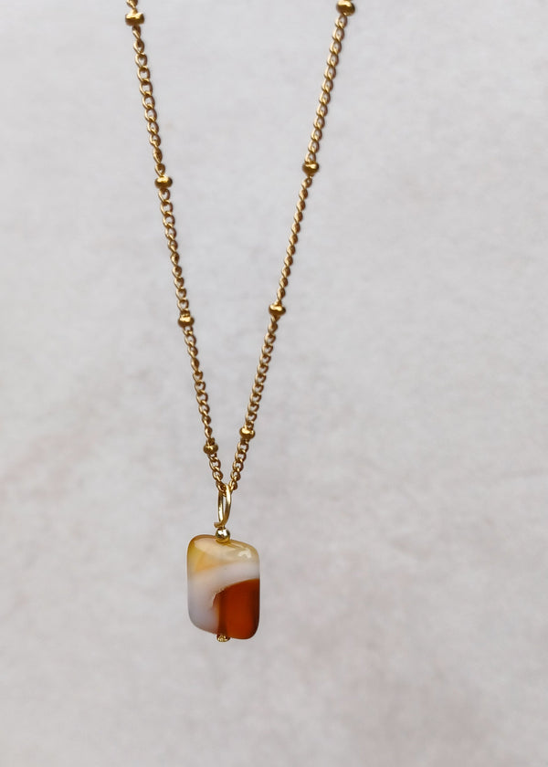 Ambre | Carneool agaat | Ketting