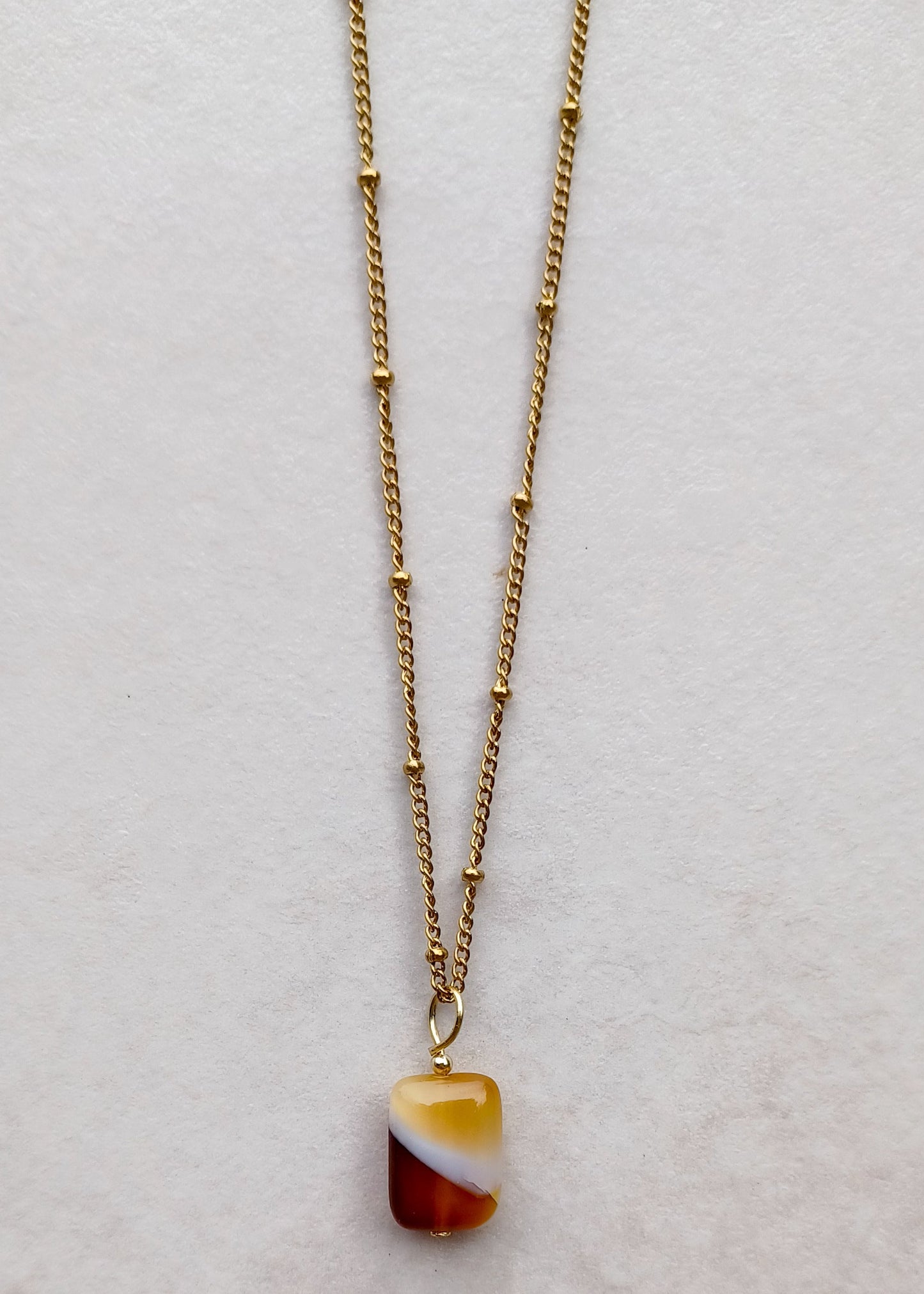 Ambre | Carneool agaat | Ketting