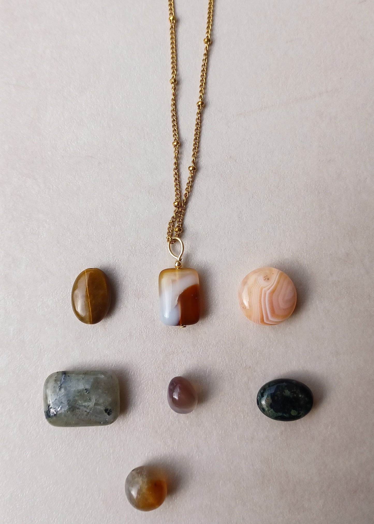 Ambre | Carneool agaat | Ketting