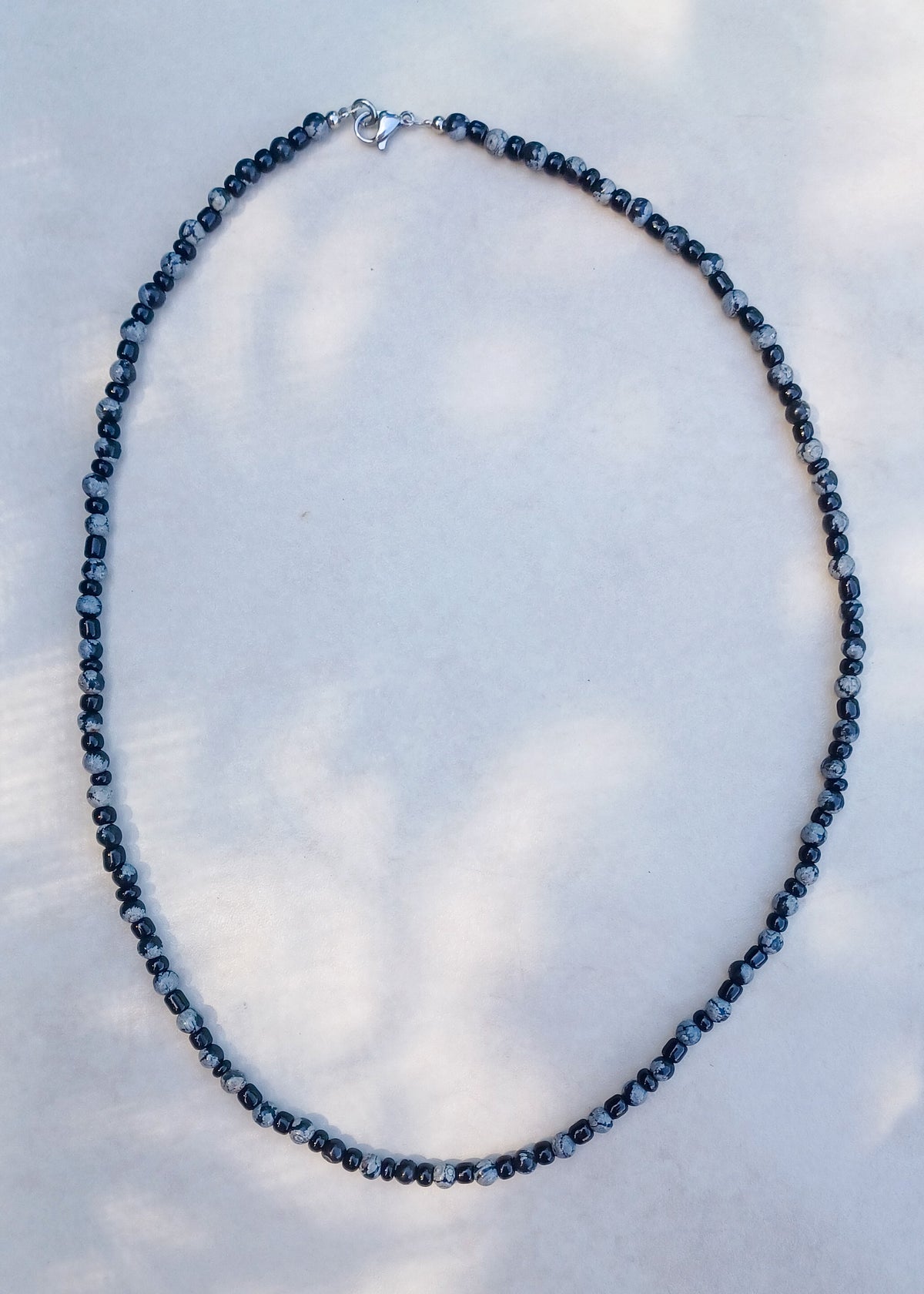 Noir | Snowflake Subsidian | Ketting