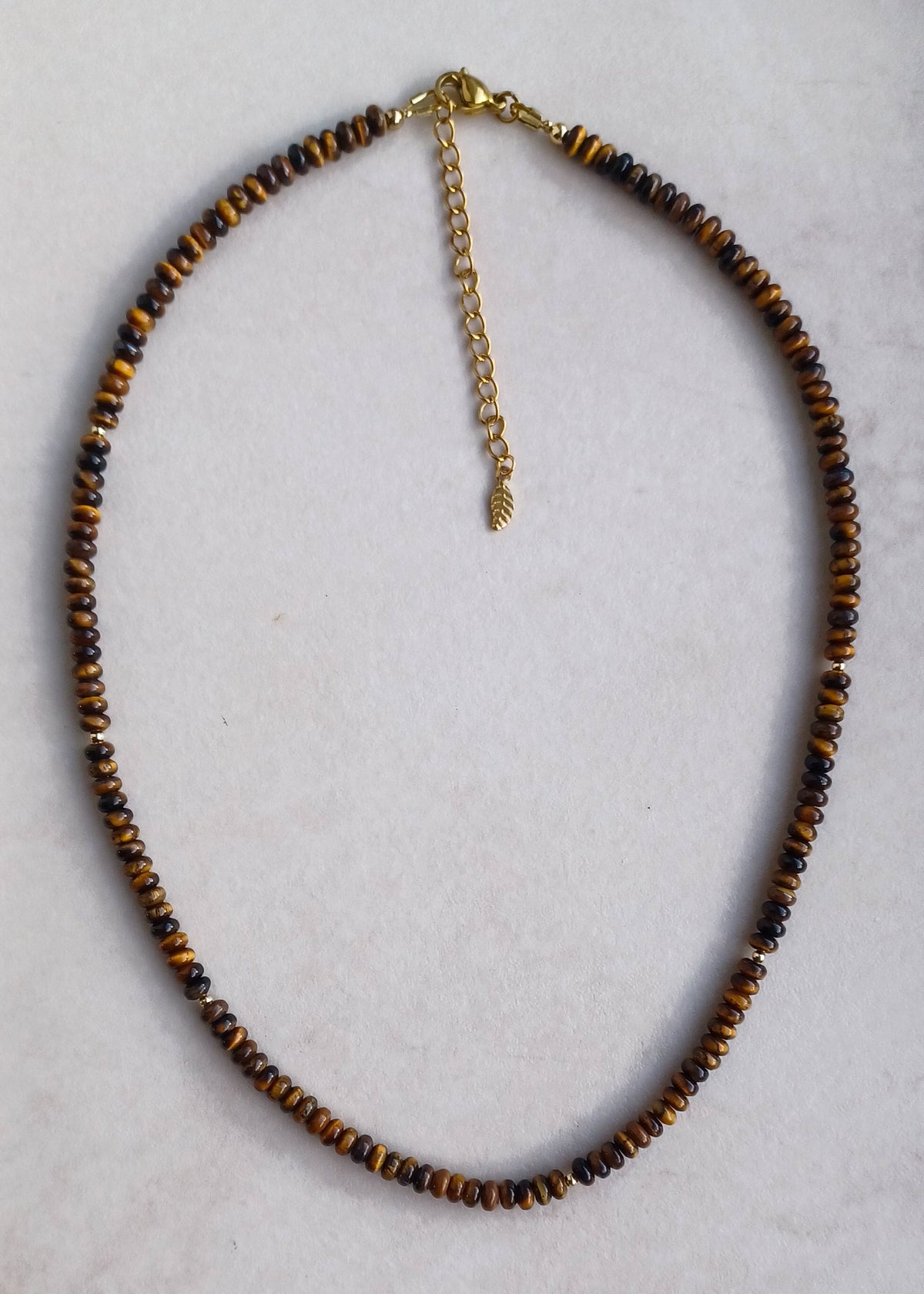 Terra | Tijgeroog Disc | Ketting