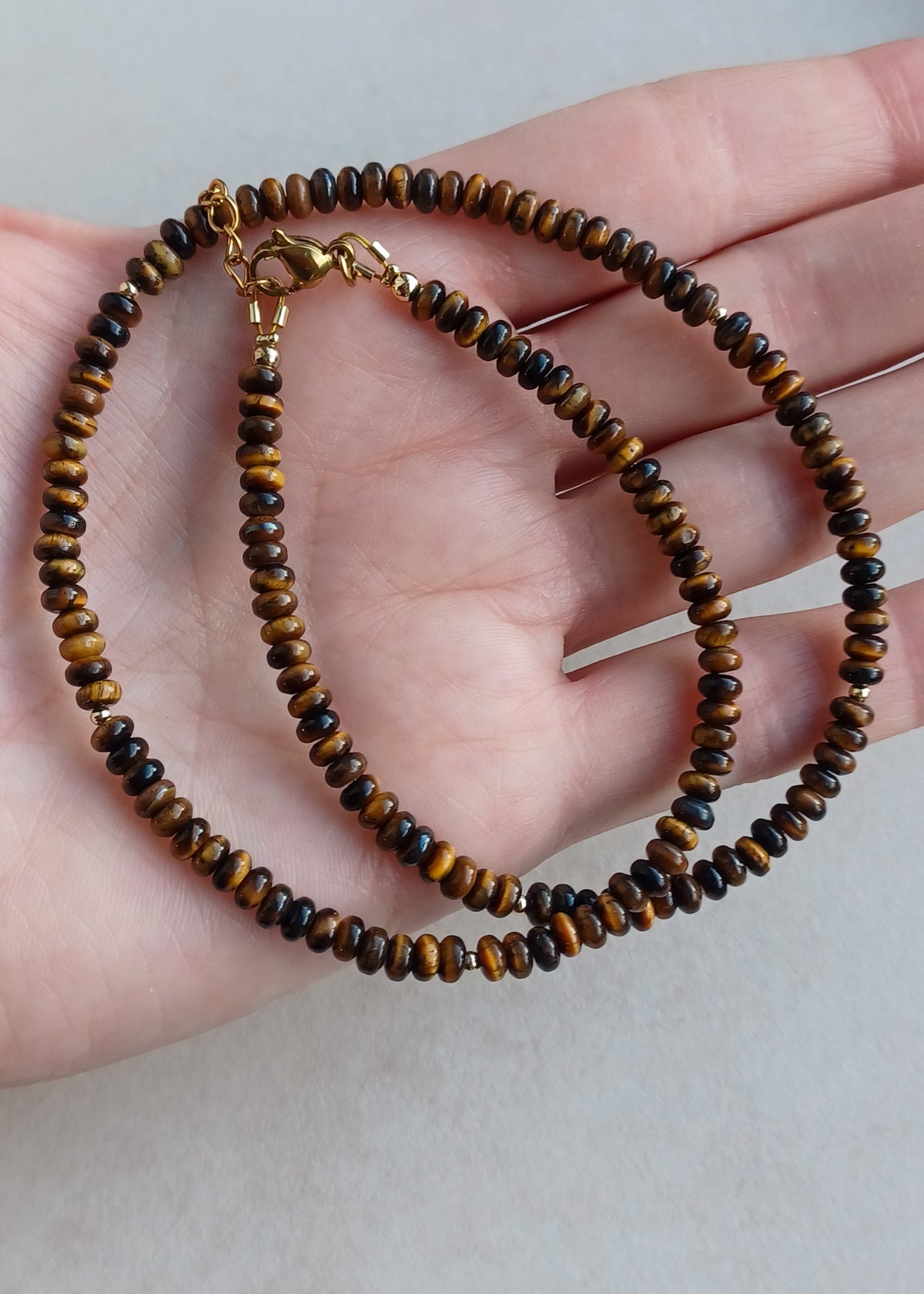 Terra | Tijgeroog Disc | Ketting
