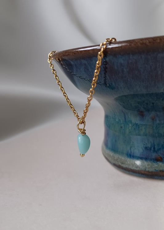 La mer | Amazoniet | Ketting met hanger