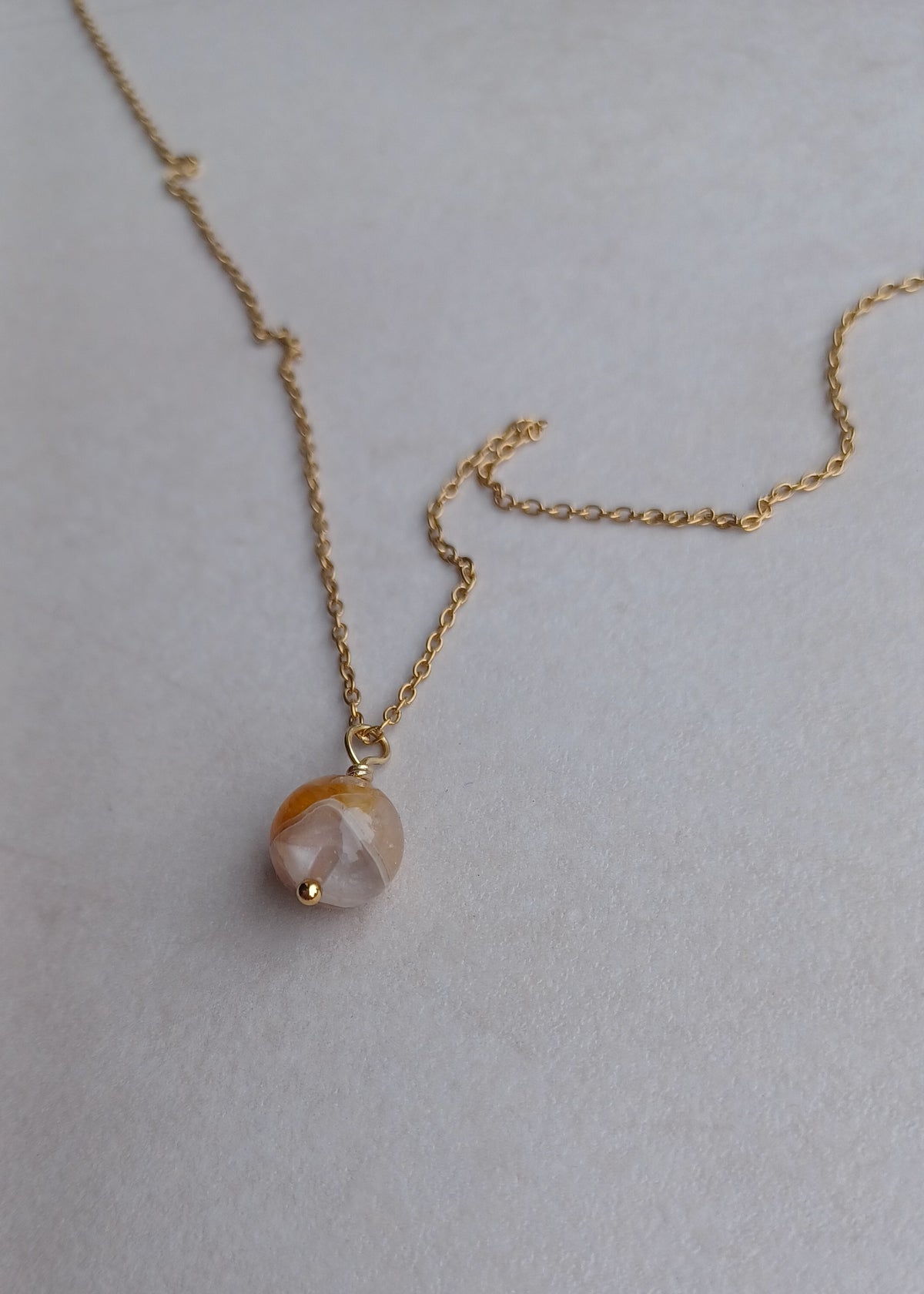Terra | Limonietkwarts | Ketting met hanger