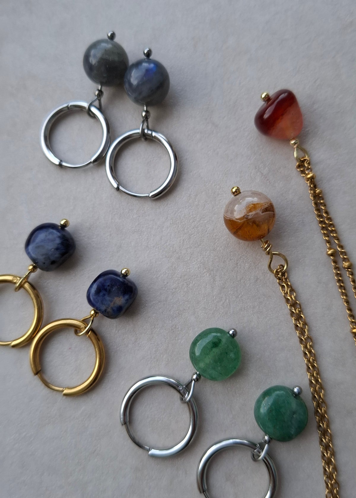 La mer | Sodaliet | Oorbellen
