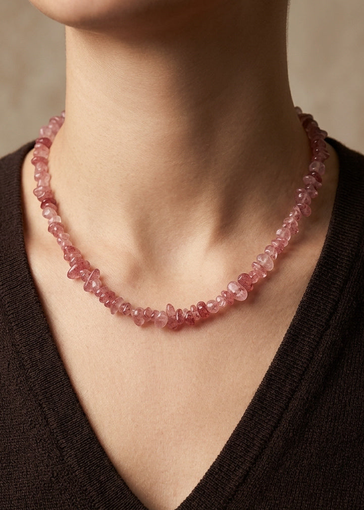 Violet | Aardbeienkwarts | Ketting