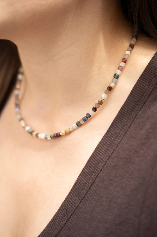 Flora | Edelstenen mix | Ketting