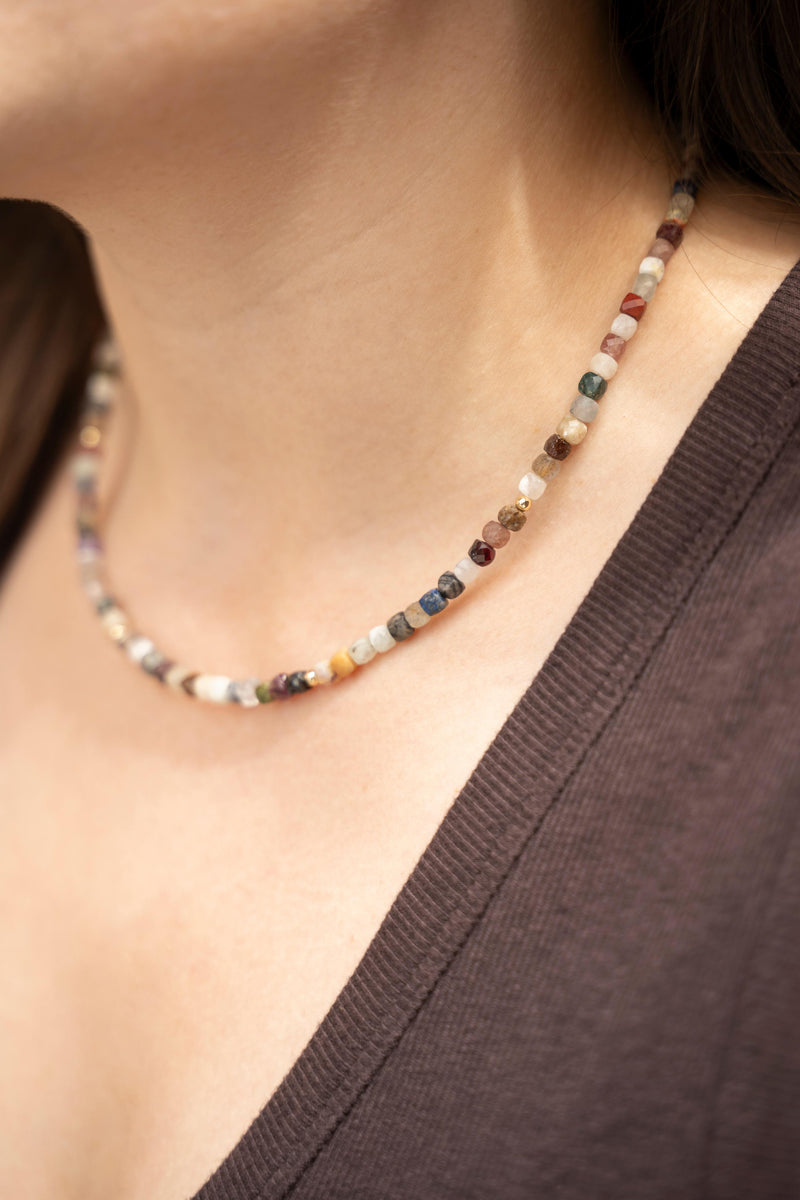 Flora | Edelstenen mix | Ketting