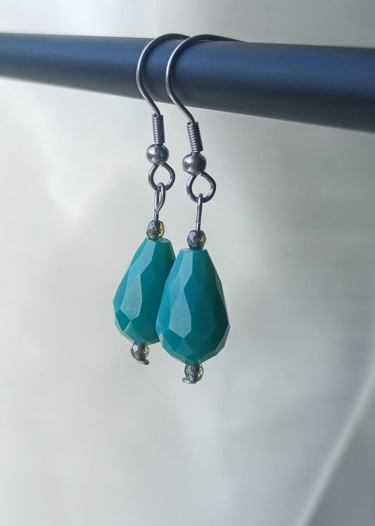 La mer | Druppelfacet | Oorbellen