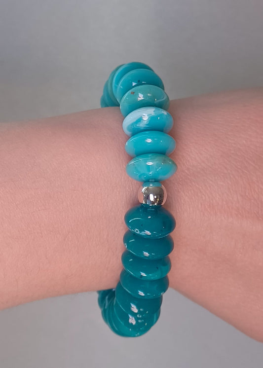 La mer | Turkooisblauw | Armband