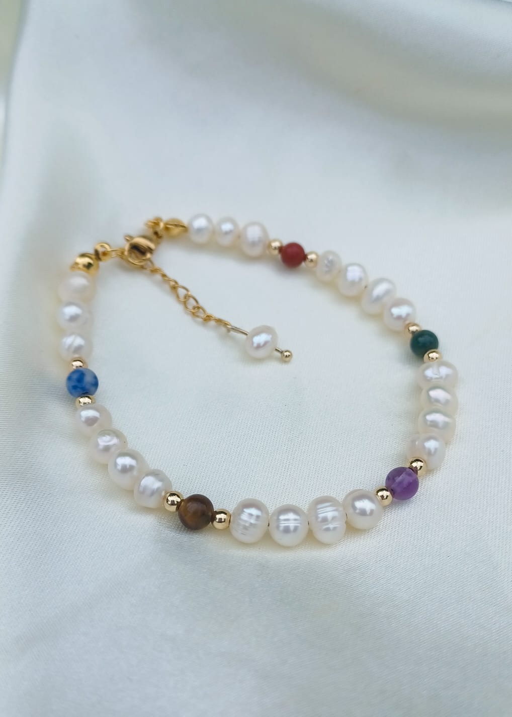 Flora | Parel en mix | Armband