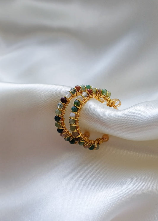 Jardin | India Agaat | Oorbellen