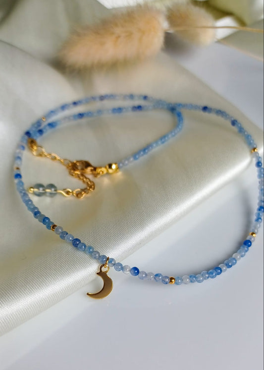 La mer | Blauwe Aventurijn | Ketting
