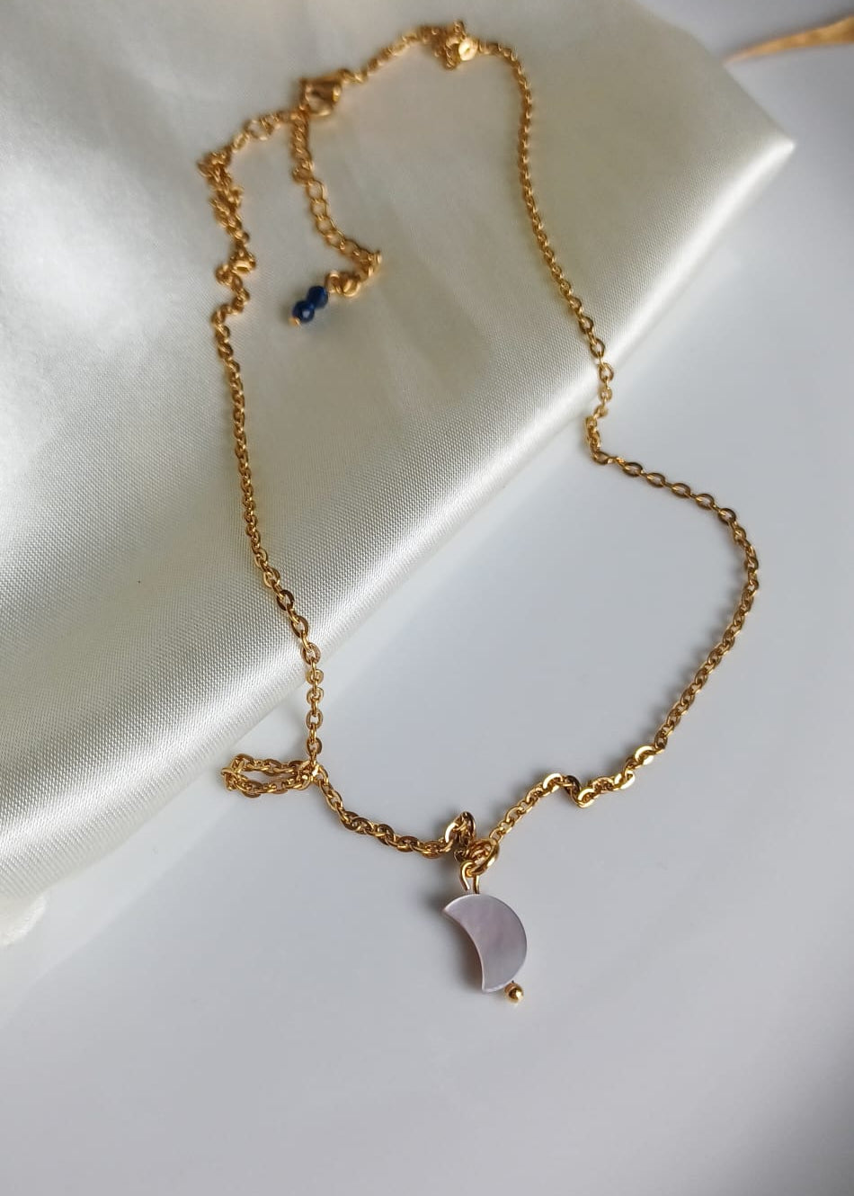 Crème | Lune | Ketting