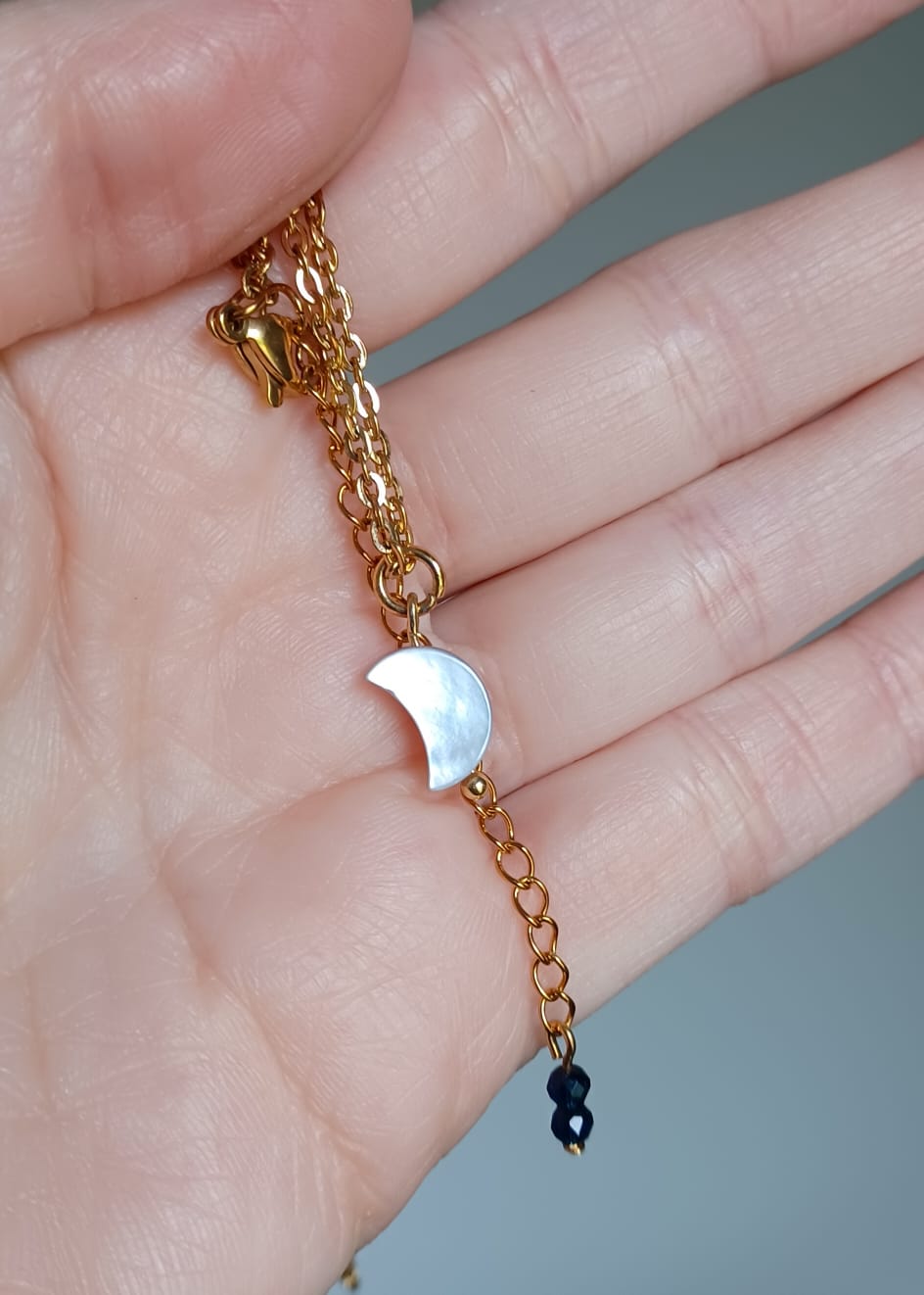 Crème | Lune | Ketting