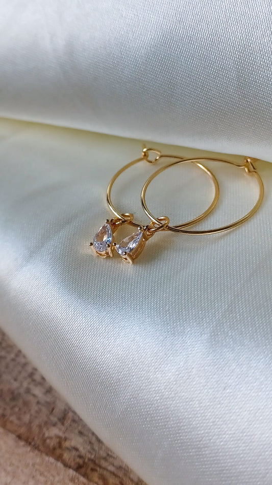 Clair | Zirkonia | Oorringen