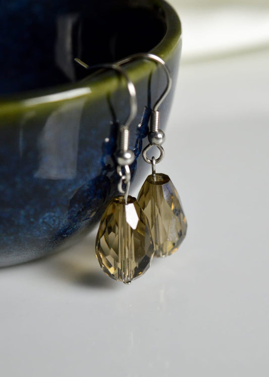 Clair | Druppelfacet | Oorhangers